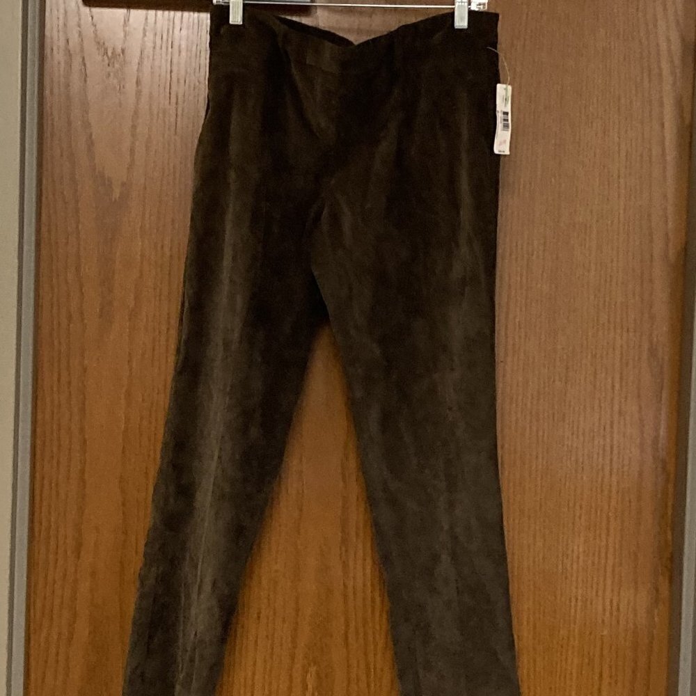 NWT New Directions brown cord pants sz 8p